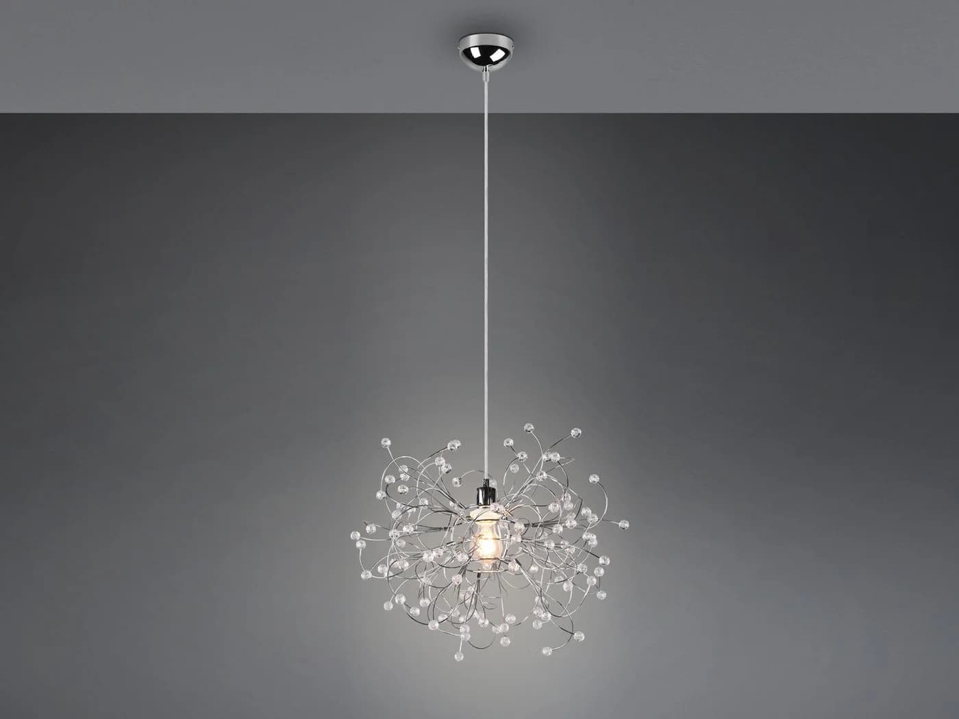 Reality Leuchten LED Pendelleuchte Designer Kristall Kugel-Lampe Ø52cm - Bild 3