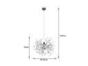 Reality Leuchten LED Pendelleuchte Designer Kristall Kugel-Lampe Ø52cm Bild 4