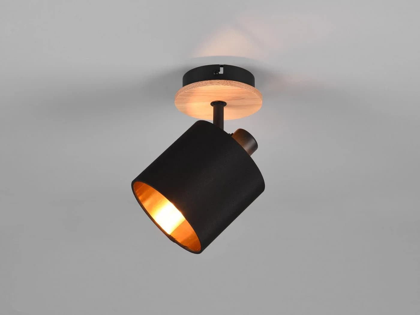 Reality Leuchten LED Wandstrahler Dimmbar Warmweiß Holz Design - Bild 3