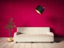 Reality Leuchten LED Bogenlampe Schwarz Gold Dimmbar Stehlampe Bild 1