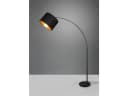 Reality Leuchten LED Bogenlampe Schwarz Gold Dimmbar Stehlampe Bild 5