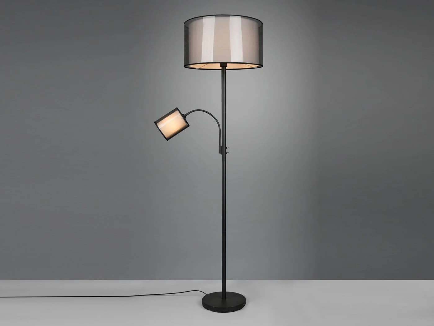 TRIO Leuchten LED Stehlampe mit Lesearm und Dimmfunktion, Warmweiß - Bild 3
