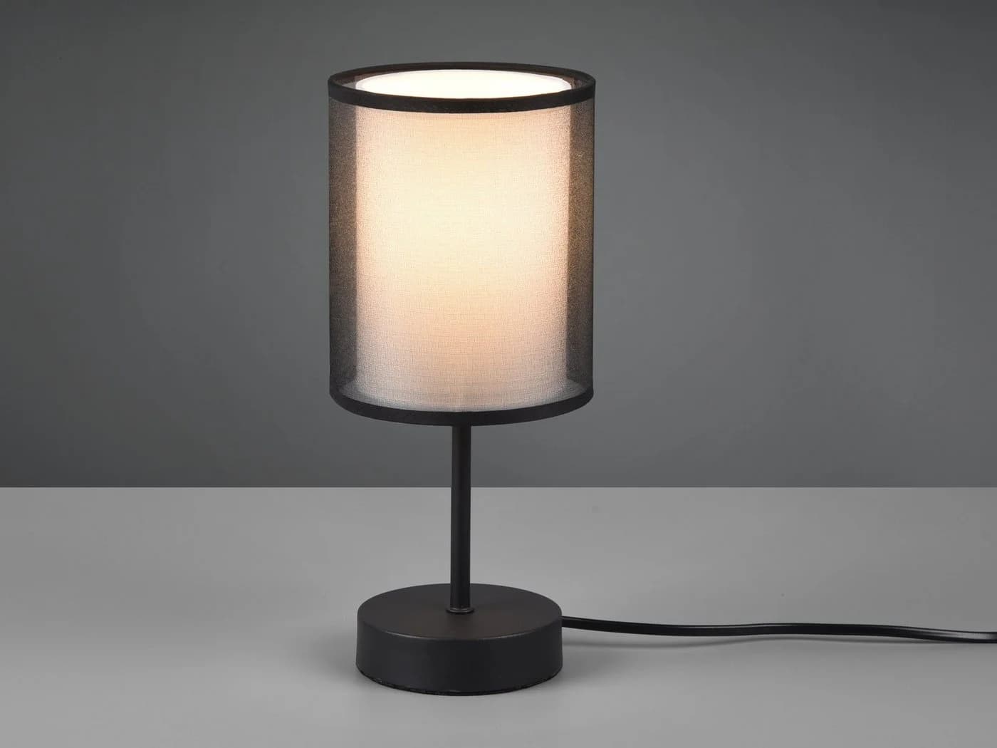 TRIO Leuchten LED Nachttischlampe Dimmbar Schwarz/Weiß - Bild 3