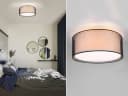 TRIO Leuchten LED Deckenleuchte 50cm Warmweiß Dimmbar Stoffschirm Bild 1