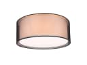 TRIO Leuchten LED Deckenleuchte 50cm Warmweiß Dimmbar Stoffschirm Bild 2