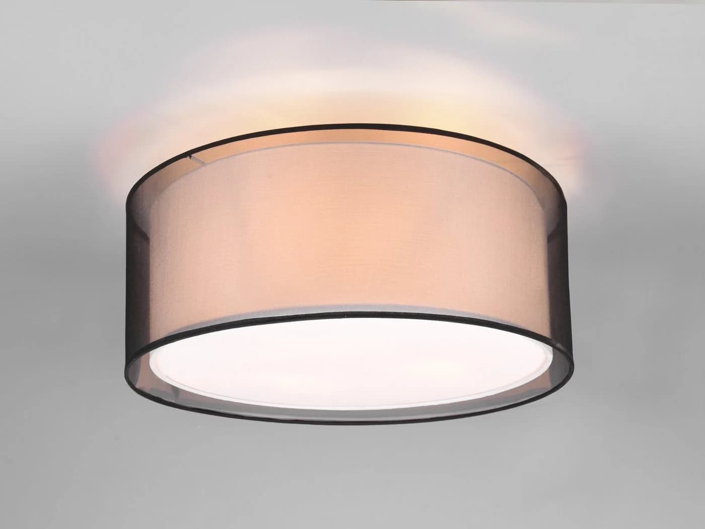 TRIO Leuchten LED Deckenleuchte 50cm Warmweiß Dimmbar Stoffschirm - Bild 3