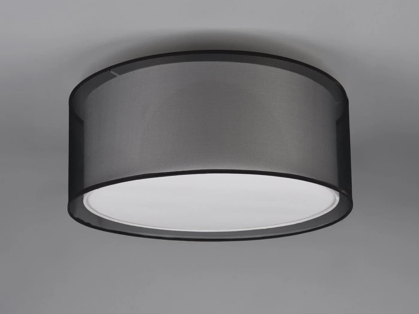 TRIO Leuchten LED Deckenleuchte 50cm Warmweiß Dimmbar Stoffschirm - Bild 5