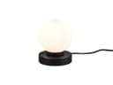 Reality Leuchten LED Nachttischlampe Touch Dimmbar Glas Kugel Weiß Schwarz Bild 2