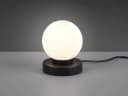 Reality Leuchten LED Nachttischlampe Touch Dimmbar Glas Kugel Weiß Schwarz Bild 3