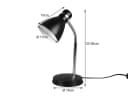 Reality Leuchten LED Schreibtischlampe Schwarz Dimmbar Bild 4