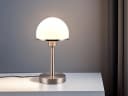 TRIO Leuchten LED Nachttischlampe Touch Dimmbar Weiß Silber Glas Bild 1