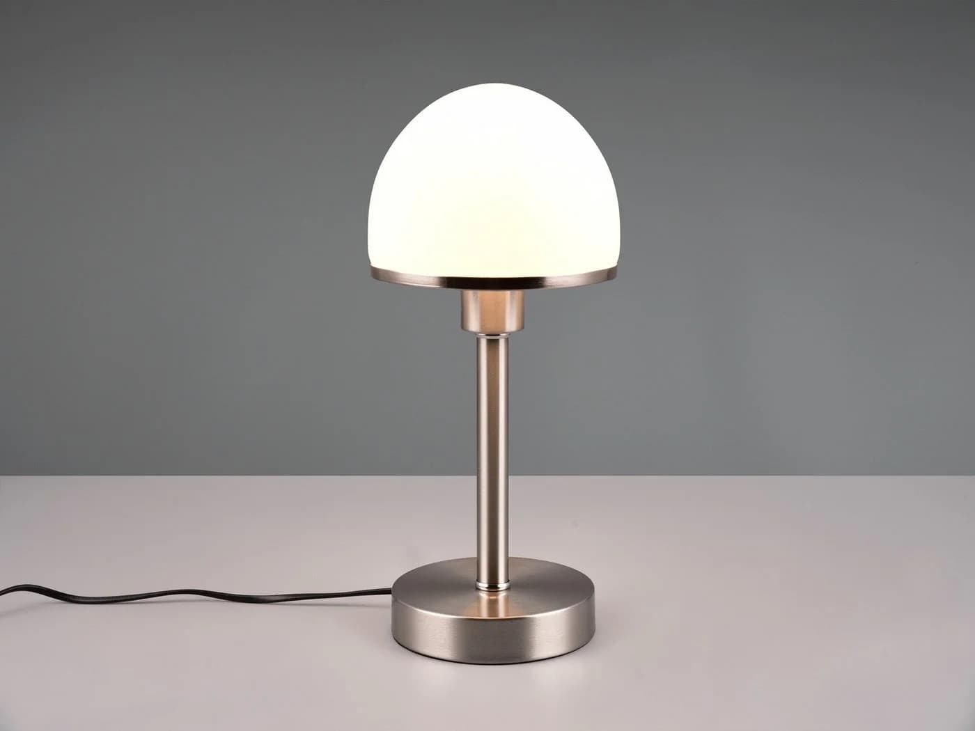 TRIO Leuchten LED Nachttischlampe Touch Dimmbar Weiß Silber Glas - Bild 3
