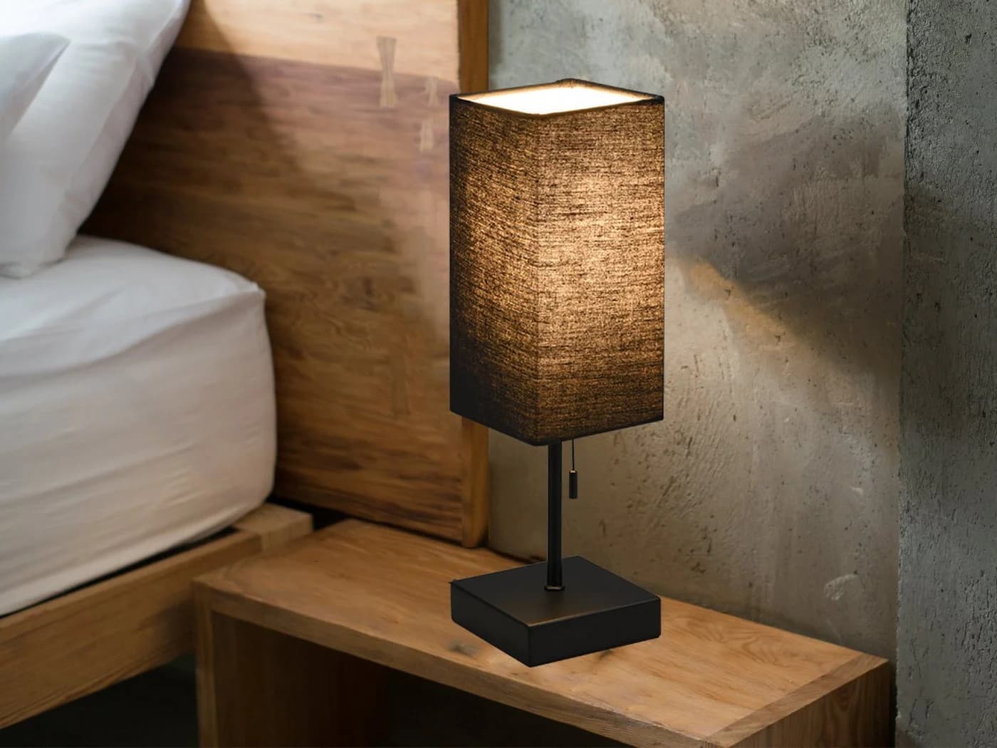 Reality Leuchten LED Nachttischlampe Schwarz Dimmbar USB - Bild 3
