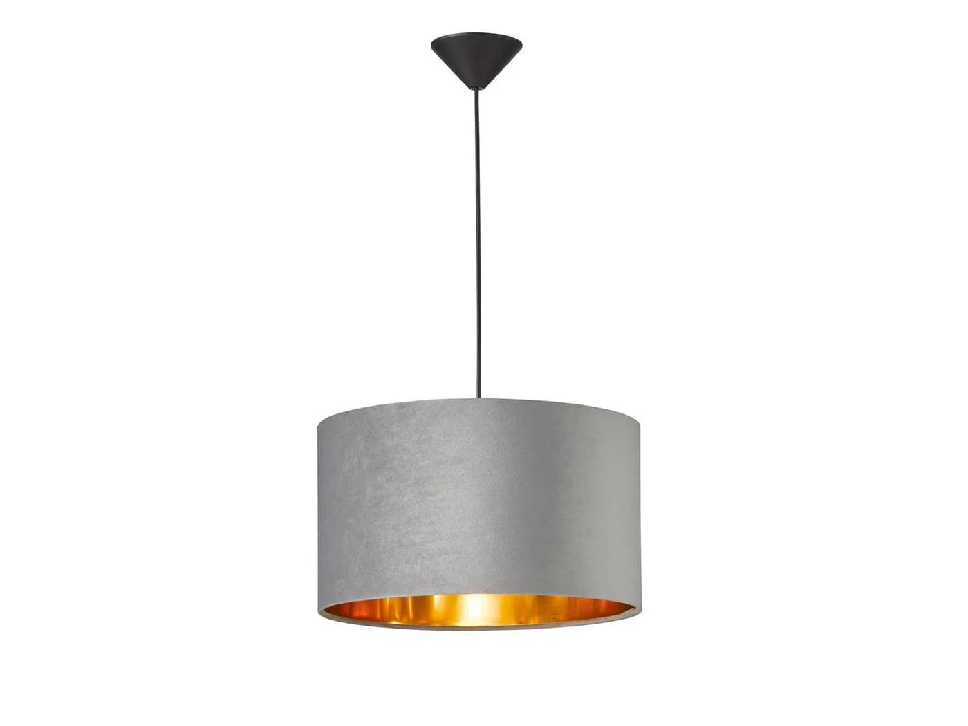 FISCHER & HONSEL LED Pendelleuchte Grau Gold Dimmbar Samt - Bild 2