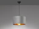 FISCHER & HONSEL LED Pendelleuchte Grau Gold Dimmbar Samt Bild 3