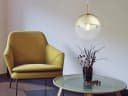 GLOBO LIGHTING LED Pendelleuchte Gold Glas Ø20cm Dimmbar Bild 1