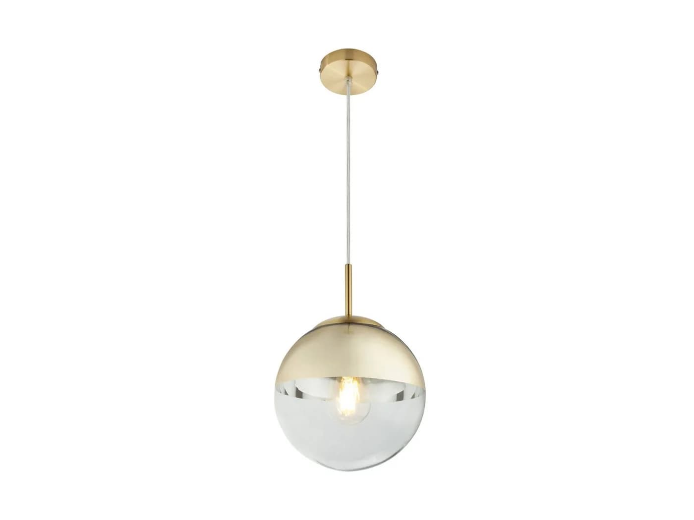 GLOBO LIGHTING LED Pendelleuchte Gold Glas Ø20cm Dimmbar - Bild 2