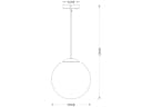 GLOBO LIGHTING LED Pendelleuchte Gold Glas Ø20cm Dimmbar Bild 3