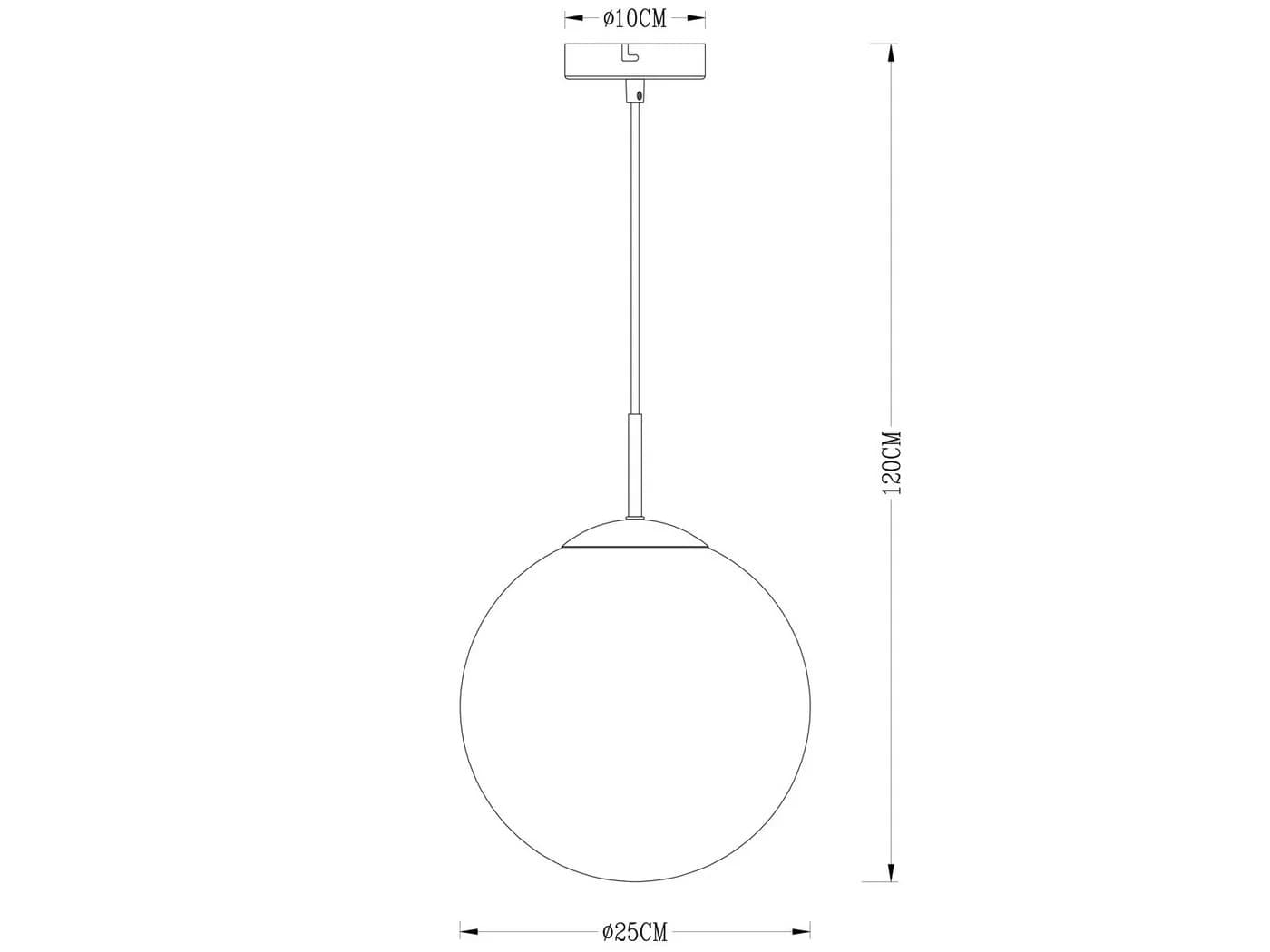 GLOBO LIGHTING LED Pendelleuchte Gold Glas Ø20cm Dimmbar - Bild 3