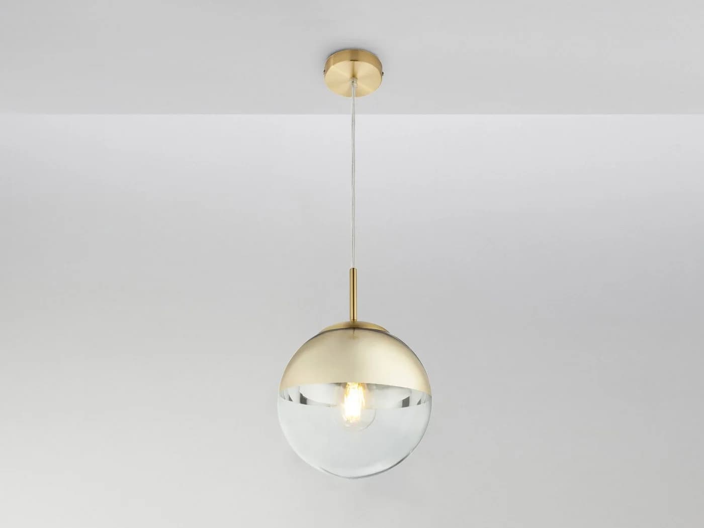 GLOBO LIGHTING LED Pendelleuchte Gold Glas Ø20cm Dimmbar - Bild 4