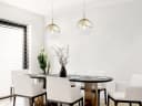 GLOBO LIGHTING LED Pendelleuchte Gold Glas Ø20cm Dimmbar Bild 5