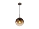 GLOBO LIGHTING LED Pendelleuchte Amber Glas-Kugel dimmbar warmweiß Bild 2
