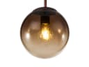 GLOBO LIGHTING LED Pendelleuchte Amber Glas-Kugel dimmbar warmweiß Bild 4