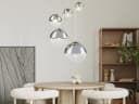 GLOBO LIGHTING LED Pendelleuchte mit 5 Glaskugeln und E27 Fassung Bild 1