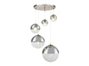 GLOBO LIGHTING LED Pendelleuchte mit 5 Glaskugeln und E27 Fassung Bild 2