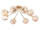 Luce Ambiente Design LED Deckenleuchte 8-flammig Gold Bernsteinfarben Bild 2