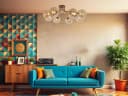 Luce Ambiente Design LED Deckenleuchte 8-flammig Gold Bernsteinfarben Bild 5