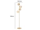 Luce Design Ambiente LED Stehlampe mit Glas-Kugeln, Höhe 160cm, Dimmfunktion, LED wechselbar, Warmweiß Bild 3