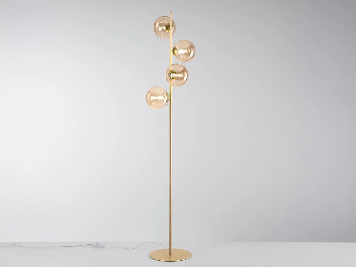 Luce Design Ambiente LED Stehlampe mit Glas-Kugeln, Höhe 160cm, Dimmfunktion, LED wechselbar, Warmweiß - Bild 4