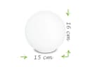Luce Ambiente Design LED Nachttischlampe Glas-Kugel Dimmbar Warmweiß Bild 4