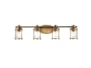 Kichler LED Wandleuchte 4-flammig Messing Industrial Design Bild 2