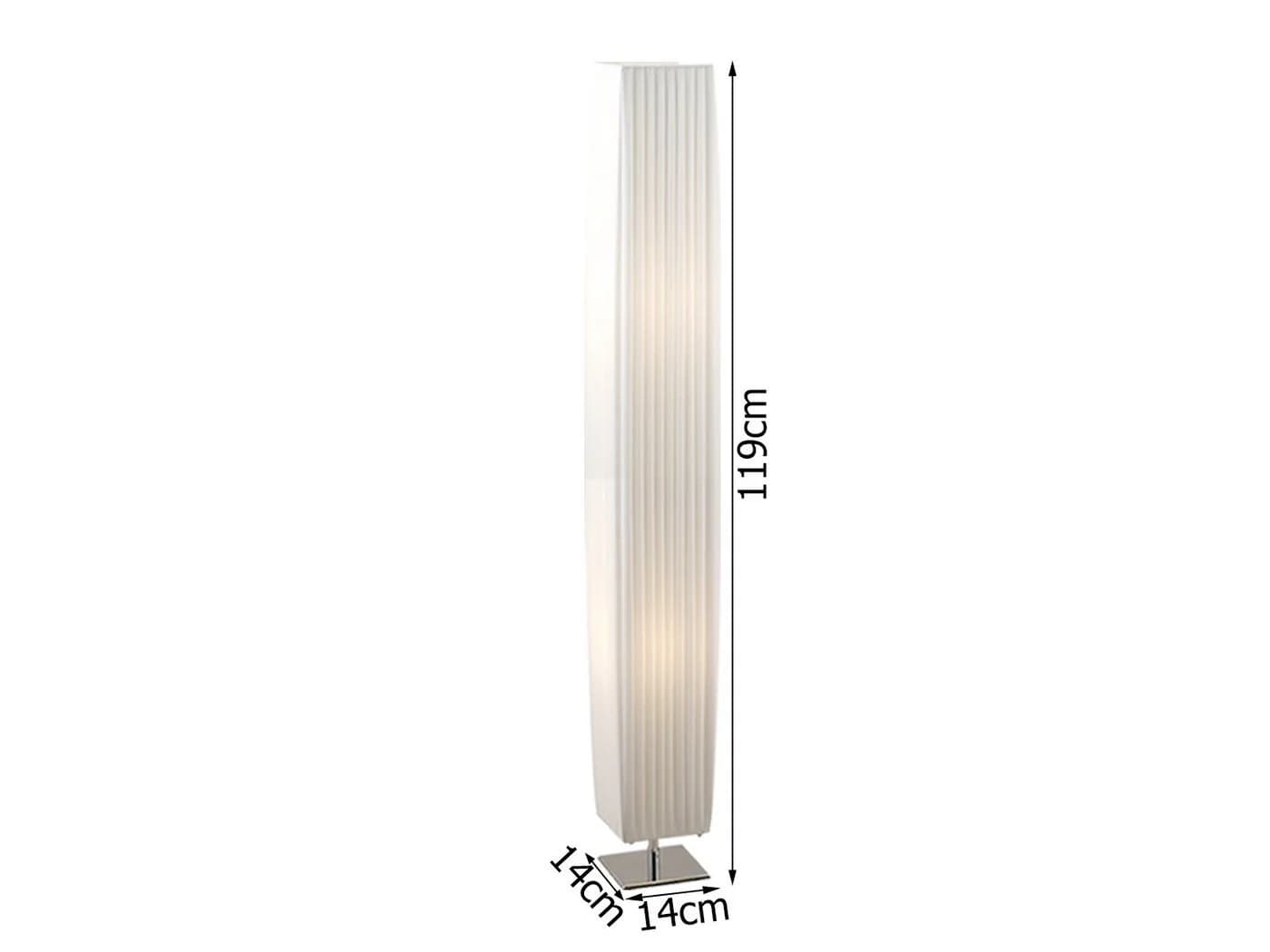 GLOBO LIGHTING LED Stehlampe mit Plisseeschirm und dimmbaren Leuchtmitteln - Bild 3