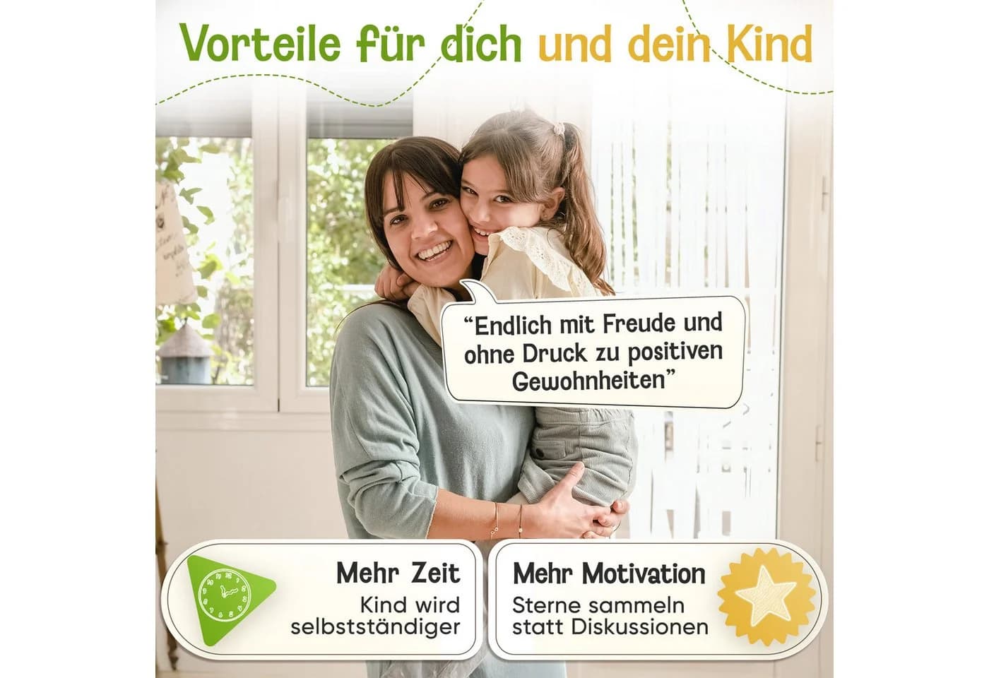 Likarto Belohnungstafel Kinder Montessori Aufgabenplaner Magnettafel Grün - Bild 3