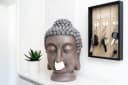 Buddha Kopf Taschentuchbox mit Nasen-Fach Bild 5