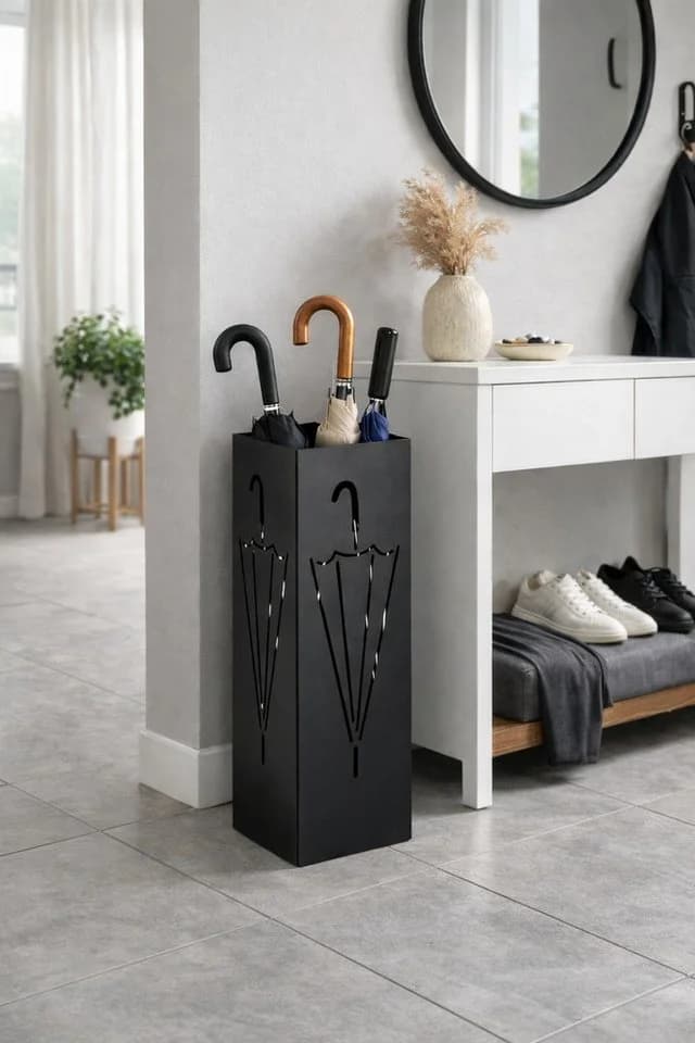 NEUSTEIN Schirmständer Metall Modern Schwarz - Bild 3