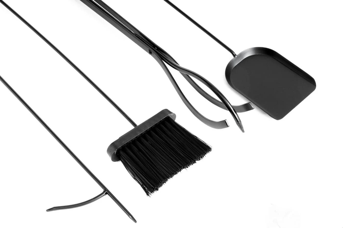 NEUSTEIN Kaminholzregal mit Kaminbesteck Metall Schwarz - Bild 3