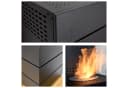 GLOW FIRE Ethanolkamin Mora Ofen Schwarz mit Heizfunktion Bild 3