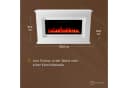 GLOW FIRE Elektrokamin RHEA LED Kamin mit Heizung, Weiß Bild 4