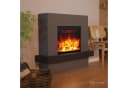 GLOW FIRE Elektrokamin PANDORA Grau/Weiß mit Heizung & LED-Flammeneffekt Bild 1