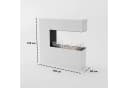 GLOW FIRE Orkland Bioethanol Kamin Weiß Echtfeuer Dekokamin Bild 4