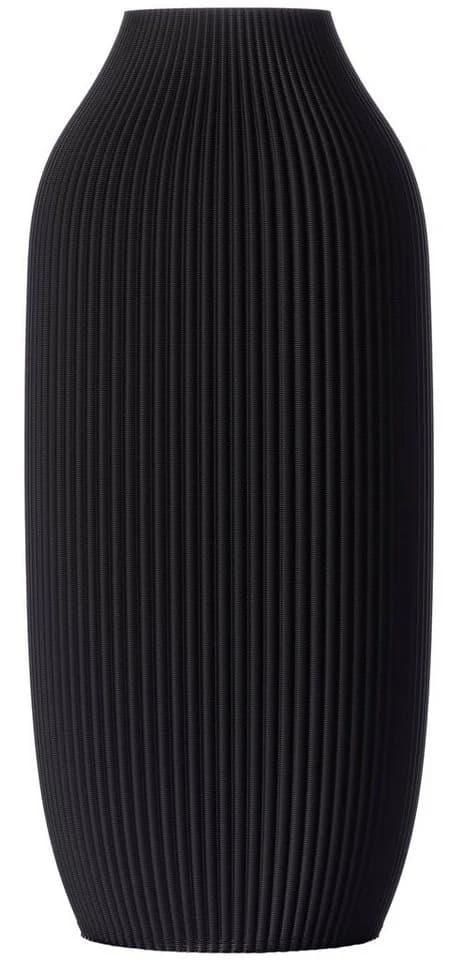 3D Vase Stella L 30cm Nachhaltige Deko Vase Schwarz - Bild 2