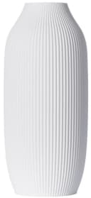 3D Vase Stella L 30cm Nachhaltige Bodenvase Weiß Modern Bild 2