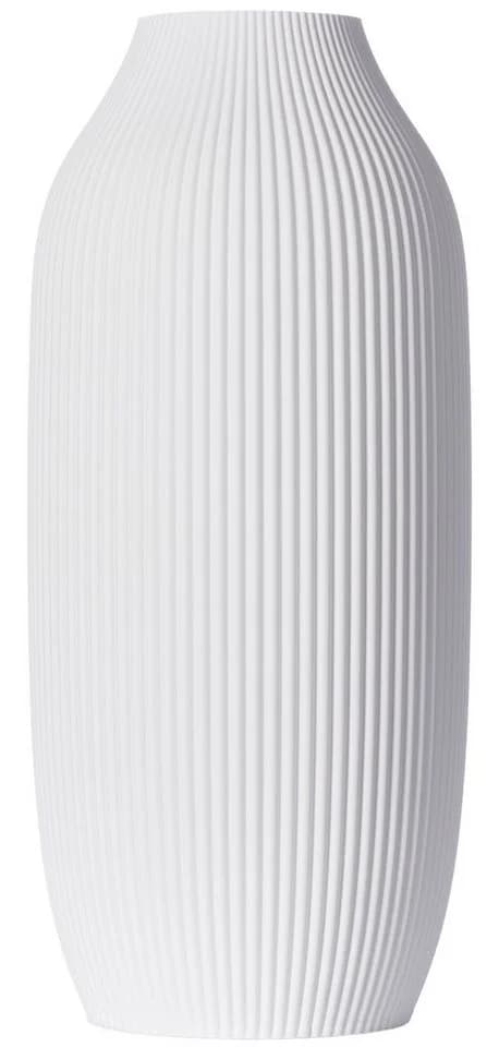 3D Vase Dekovase Stella XL 38cm Weiß Nachhaltige Bodenvase - Bild 2