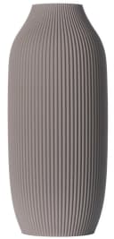 3D Vase Dekovase Stella XL 38cm Grau Nachhaltige Bodenvase Bild 2