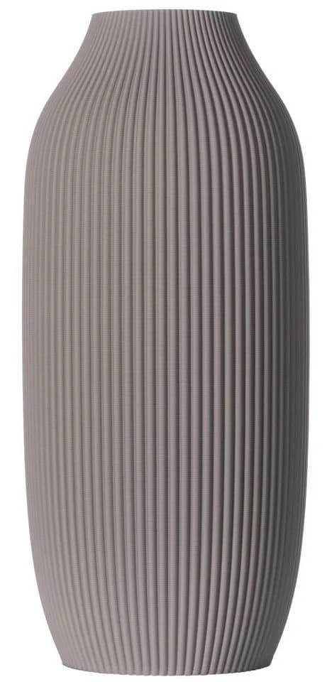 3D Vase Dekovase Stella XL 38cm Grau Nachhaltige Bodenvase - Bild 2