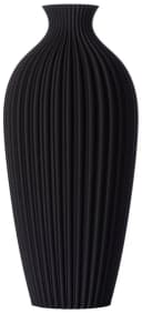 3D Vase Saskia XL 38cm Schwarz Nachhaltige Bodenvase Bild 2